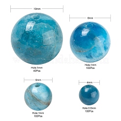 340 pz 4 perline di apatite naturale&nbsp;G-LS0001-51