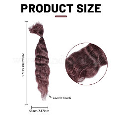 Искусственная шерсть кукольный парик волосы&nbsp;AJEW-WH0609-186D