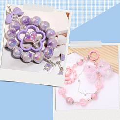 40шт УФ-покрытие акриловые бусины рамка MACR-SP0001-91