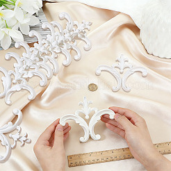 Applique décorative en cuir PU sculpté à motif floral&nbsp;AJEW-WH0696-649C