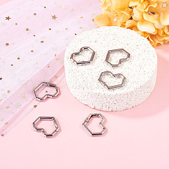 6 anillo de resorte de aleación con forma de corazón&nbsp;FIND-TA0011-14B