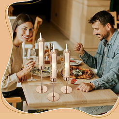 Железный подсвечник&nbsp;AJEW-WH0308-765