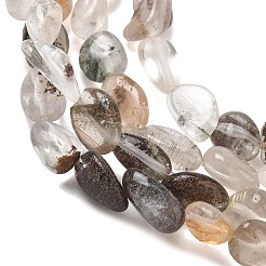 Perline di quarzo fantasma da giardino in lodolite multicolore naturale&nbsp;G-C286-A27