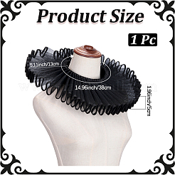 Съемный женский фальшивый воротник из марли&nbsp;AJEW-WH20042-91G