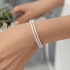 Браслеты из стерлингового серебра и пресноводного жемчуга для женщин RY7291-1