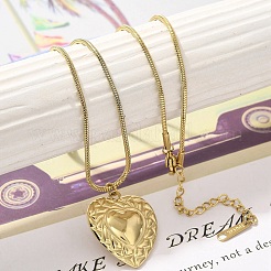 Ионное покрытие(ip) 304 нержавеющая сталь кулон ожерелье NJEW-K255-12G