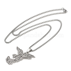 201 подвеска из нержавеющей стали с изображением архангела Михаила NJEW-K283-10P