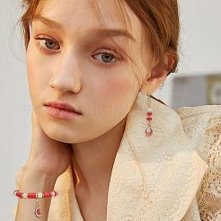 1 нить синтетических бирюзовых бусин G-NB0003-33