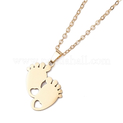 Collier pendentif en acier inoxydable 304 pour la fête des mères&nbsp;NJEW-TA00194-03
