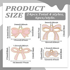 24шт 4 стиля подвески из сплава с эмалью&nbsp;ENAM-LP0001-41