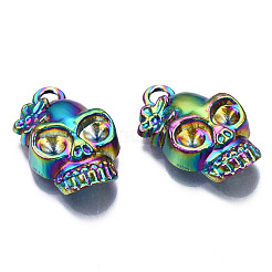 Supports de strass pendentif en alliage de couleur arc-en-ciel&nbsp;PALLOY-N163-136-NR