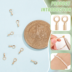 10 шт. латунные наконечники для шнура&nbsp;KK-BC0012-47