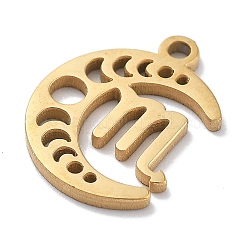 Echte 18 Karat vergoldete Anhänger aus 304er Edelstahl&nbsp;STAS-R003-02G-05