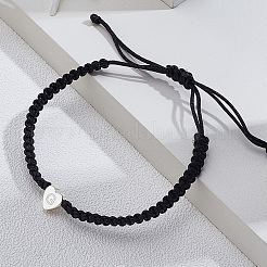 1 bracelet tressé en nylon réglable pour femmes et hommes&nbsp;BJEW-LP0001-34G-P