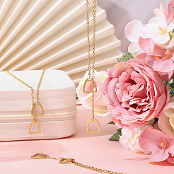 4 шт. ожерелье из нержавеющей стали 201&nbsp;NJEW-CA0001-22G