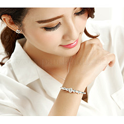 Bracciali con perline rotonde in ottone per donna&nbsp;FS-WG323CA-01