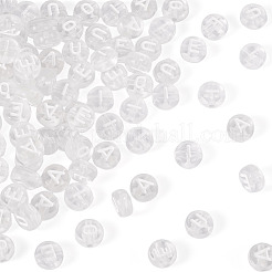 100шт 5 стиля прозрачные акриловые бусины&nbsp;OACR-TA0003-48C