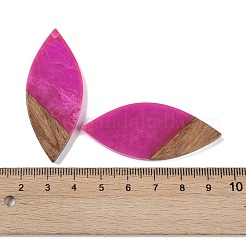 Большие подвески из смолы и дерева WOOD-F015-12F