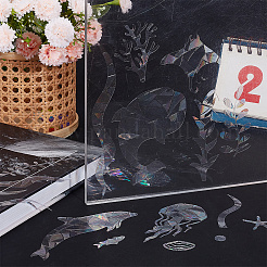 Наклейки на стекло из пвх DIY-WH0449-56