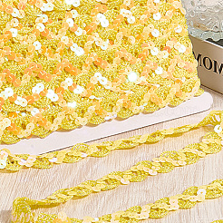 Бусины-пайетки из полиэстера&nbsp;OCOR-WH20004-06F