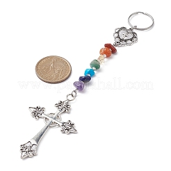 Porte-clés en alliage de style tibétain&nbsp;KEYC-JKC00552-01