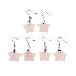 Натуральный & синтетический смешанный камень болтается серьги&nbsp;EJEW-F343-C