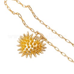 Colliers pour femmes avec pendentif cœur à pointes en alliage et chaîne trombone&nbsp;WGD9159-01