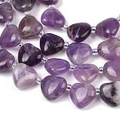 Природный аметист нитей бисера&nbsp;G-NH0069-A07