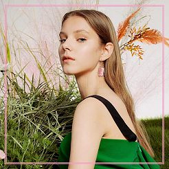 6 пара сережек из натуральной кварцевой проволоки для девушек и женщин EJEW-NB0001-07