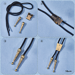 Kit de fabrication de cravates bolo à faire soi-même&nbsp;DIY-GF0010-34AB