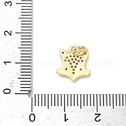 Латунные микро проложить кубического циркония подвески ZIRC-I356-15G-01