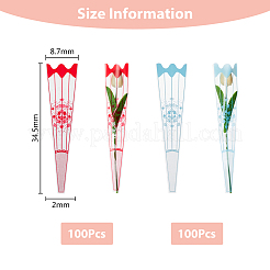 200 шт. 2-цветные подарочные пакеты из биаксиально-ориентированного полипропилена (БОПП) ABAG-FH0001-04