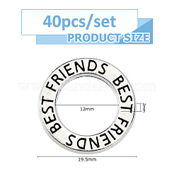 40 шт. закрытые соединительные кольца из цинкового сплава&nbsp;FIND-FH0016-97