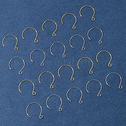 24 шт. 2-цветное ионное покрытие (IP) из нержавеющей стали 304 крючки для сережек STAS-FS0001-65