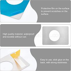 4 шт. Пластины для усиления двери из нержавеющей стали 201 AJEW-CA0002-87