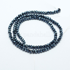 Непрозрачные сплошной цвет стеклянной бусины пряди&nbsp;GLAA-F076-A08