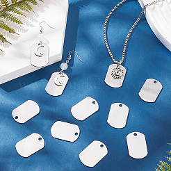 201 нержавеющая сталь штампованные пустые бирки подвески&nbsp;STAS-SC0008-97P-01