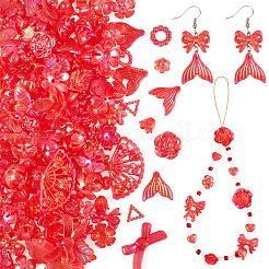 182шт 100г прозрачные акриловые бусины&nbsp;OACR-TA0003-66D