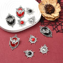 10 шт. 5 стиля подвески из сплава и смолы на тему Хэллоуина&nbsp;FIND-YW0006-14