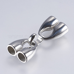 変色しにくい304ステンレススチール製S字フック留め具  ステンレス鋼色  33x14x8mm  穴：5mm&nbsp;STAS-I072-099P