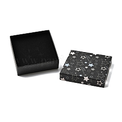 Картонные подарочные коробки для ювелирных изделий с принтом в виде звезд&nbsp;LS-CON-K016-01E