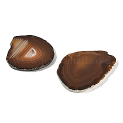 Крупные подвески из натурального друзового агата (окрашенного и подвергнутого термической обработке).&nbsp;G-F646-02J