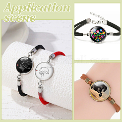 Наборы для самостоятельного изготовления замшевых браслетов DIY-ME0001-27