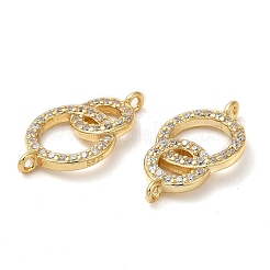 925 подвеска-коннектор из стерлингового серебра с микро-паве и прозрачным фианитом STER-I010-03G