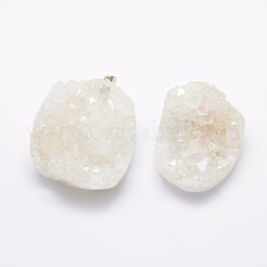 Гальванические хрустальные подвески натуральный druzy G-F535-01A