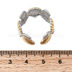 Anelli aperti con polsino in acciaio inossidabile 304&nbsp;RJEW-P192-09A