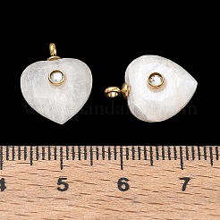 Facettierte Anhänger aus natürlichem weißem Mondstein&nbsp;GG-CBA50CD-04G-05