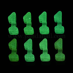 Светящиеся матовые прозрачные акриловые бусины&nbsp;TACR-T029-21B