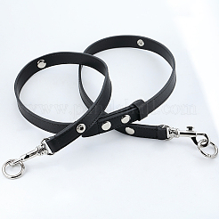 Регулируемые ремни для сумок из черной искусственной кожи&nbsp;PURS-GL0001-05P