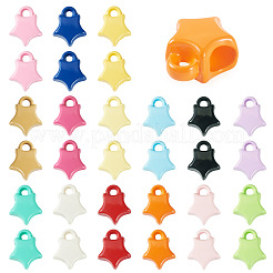 30 Stück 15 Farben Backfarbe undurchsichtige Acrylperlen&nbsp;ACRP-TA0001-05